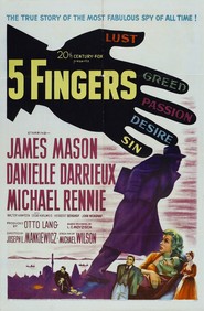 5 Fingers movie in Danielle Darrieux filmography.